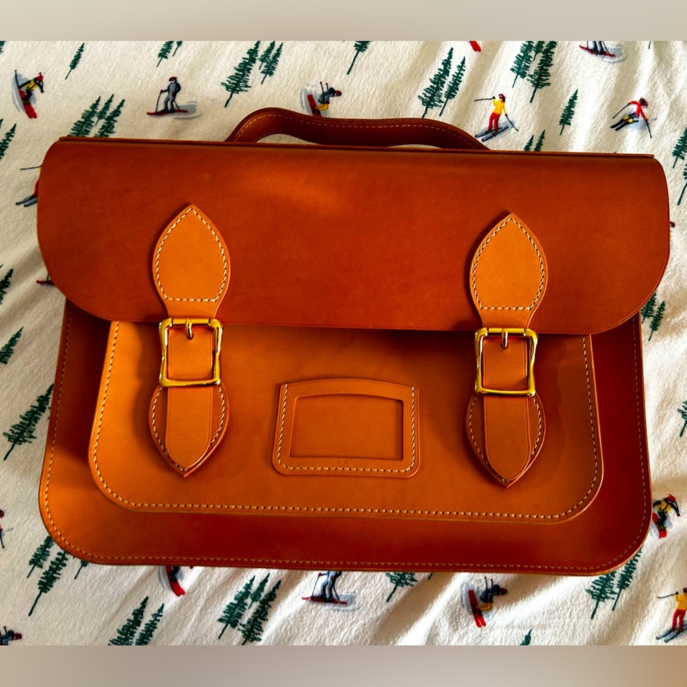 Handmade genuine leather Satchel bag